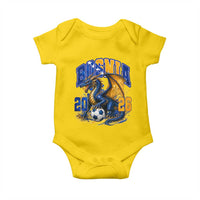 Bosnian Dragon Fudbal Fan Baby Onesie Bosnia And Herzegovina Pride