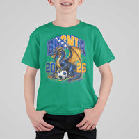 Bosnian Dragon Fudbal Fan T Shirt For Kid Bosnia And Herzegovina Pride