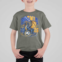 Bosnian Dragon Fudbal Fan T Shirt For Kid Bosnia And Herzegovina Pride
