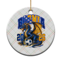 Bosnian Dragon Fudbal Fan Ceramic Ornament Bosnia And Herzegovina Pride