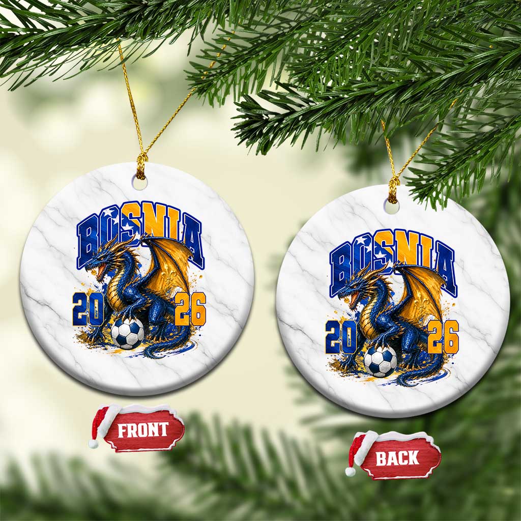 Bosnian Dragon Fudbal Fan Ceramic Ornament Bosnia And Herzegovina Pride