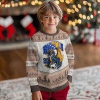 Bosnian Dragon Fudbal Fan Ugly Christmas Sweater Bosnia And Herzegovina Pride