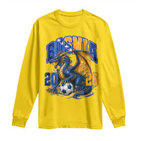 Bosnian Dragon Fudbal Fan Long Sleeve Shirt Bosnia And Herzegovina Pride