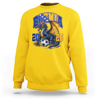 Bosnian Dragon Fudbal Fan Sweatshirt Bosnia And Herzegovina Pride