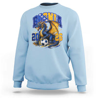 Bosnian Dragon Fudbal Fan Sweatshirt Bosnia And Herzegovina Pride