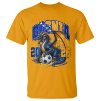 Bosnian Dragon Fudbal Fan T Shirt Bosnia And Herzegovina Pride