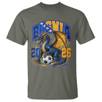 Bosnian Dragon Fudbal Fan T Shirt Bosnia And Herzegovina Pride