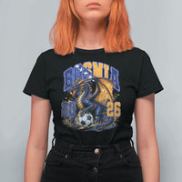 Bosnian Dragon Fudbal Fan T Shirt For Women Bosnia And Herzegovina Pride