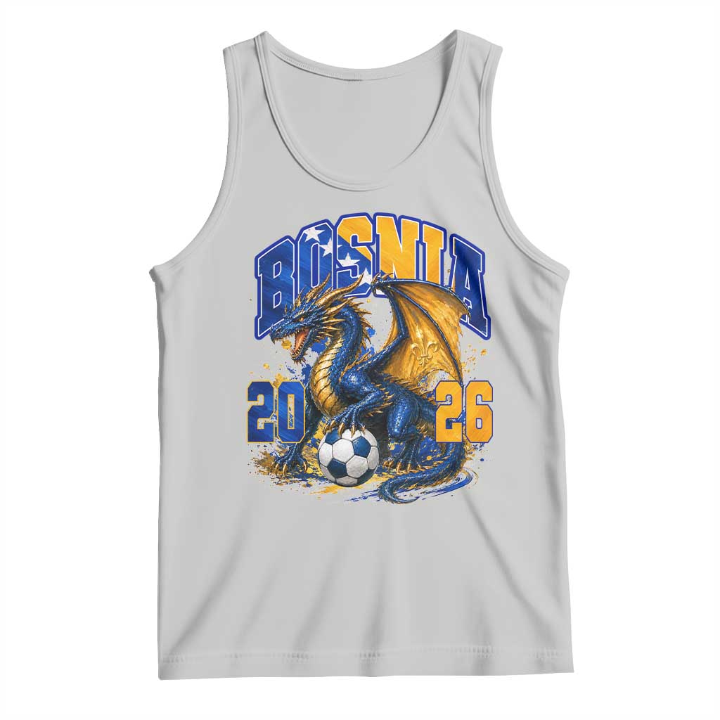 Bosnian Dragon Fudbal Fan Tank Top Bosnia And Herzegovina Pride