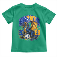 Bosnian Dragon Fudbal Fan Toddler T Shirt Bosnia And Herzegovina Pride