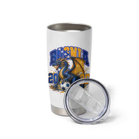 Bosnian Dragon Fudbal Fan Tumbler Cup Bosnia And Herzegovina Pride