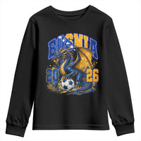 Bosnian Dragon Fudbal Fan Youth Sweatshirt Bosnia And Herzegovina Pride