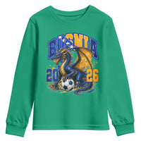 Bosnian Dragon Fudbal Fan Youth Sweatshirt Bosnia And Herzegovina Pride