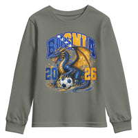 Bosnian Dragon Fudbal Fan Youth Sweatshirt Bosnia And Herzegovina Pride