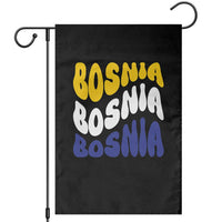 Groovy Retro Bosnia Garden Flag Proud Bosnian Balkan Heritage Gift