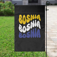 Groovy Retro Bosnia Garden Flag Proud Bosnian Balkan Heritage Gift