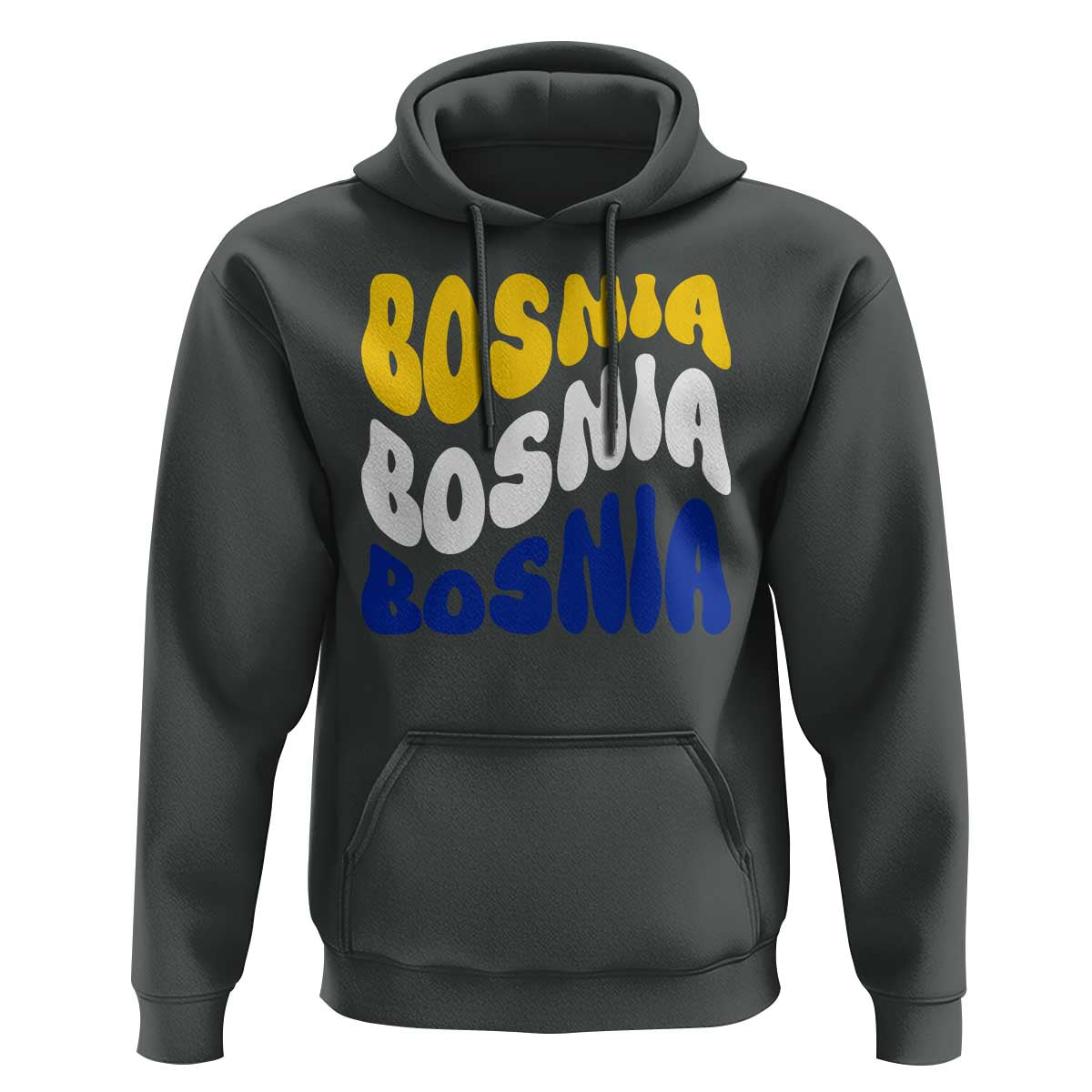Groovy Retro Bosnia Hoodie Proud Bosnian Balkan Heritage Gift