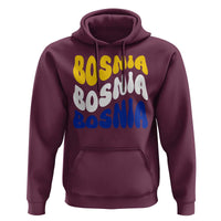 Groovy Retro Bosnia Hoodie Proud Bosnian Balkan Heritage Gift