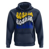 Groovy Retro Bosnia Hoodie Proud Bosnian Balkan Heritage Gift