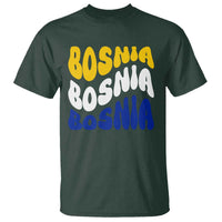 Groovy Retro Bosnia T Shirt Proud Bosnian Balkan Heritage Gift