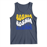 Groovy Retro Bosnia Tank Top Proud Bosnian Balkan Heritage Gift