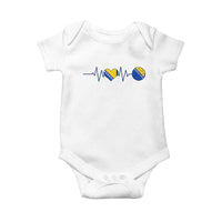 Bosnian Fudbal Heartbeat Baby Onesie Bosnia And Herzegovina Soccer Fan Gift