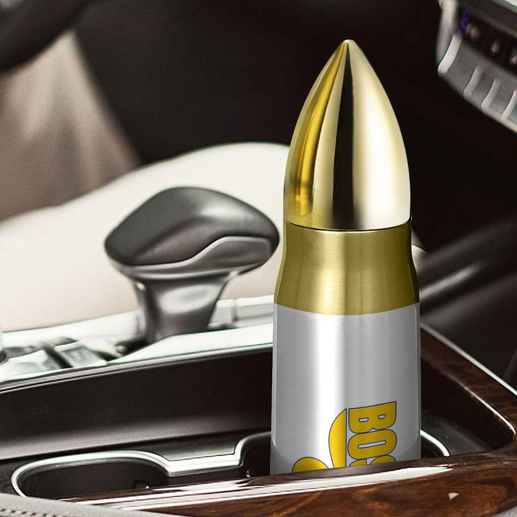 Bosnian Fleur De Lis Flag Bullet Tumbler Proud Bosnia Heritage Gift
