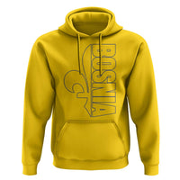 Bosnian Fleur De Lis Flag Hoodie Proud Bosnia Heritage Gift