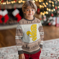 Bosnian Fleur De Lis Flag Ugly Christmas Sweater Proud Bosnia Heritage Gift
