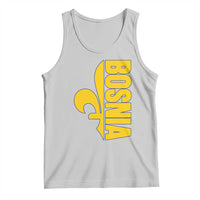 Bosnian Fleur De Lis Flag Tank Top Proud Bosnia Heritage Gift