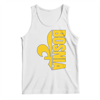 Bosnian Fleur De Lis Flag Tank Top Proud Bosnia Heritage Gift