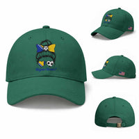 Bosnia Soccer Messy Bun Baseball Cap Hajmo Bosno Game Day Gift
