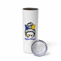 Bosnia Soccer Messy Bun Skinny Tumbler Hajmo Bosno Game Day Gift