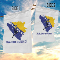 Vintage Bosnian Map Football Fan Garden Flag Proud Balkan Heritage Gift