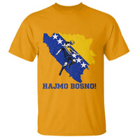 Vintage Bosnian Map Football Fan T Shirt Proud Balkan Heritage Gift