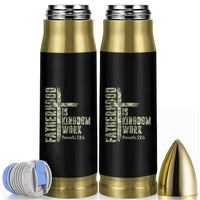 Fatherhood Is Kingdom Work Bullet Tumbler Camo Christian Fathers Day Gift