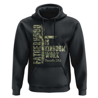 Fatherhood Is Kingdom Work Hoodie Camo Christian Fathers Day Gift