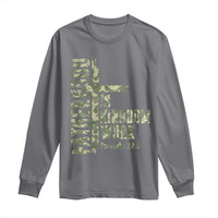 Fatherhood Is Kingdom Work Long Sleeve Shirt Camo Christian Fathers Day Gift
