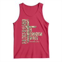 Fatherhood Is Kingdom Work Tank Top Camo Christian Fathers Day Gift