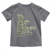 Fatherhood Is Kingdom Work Toddler T Shirt Camo Christian Fathers Day Gift