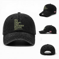 Fatherhood Is Kingdom Work Washed Cotton Baseball Cap Camo Christian Fathers Day Gift