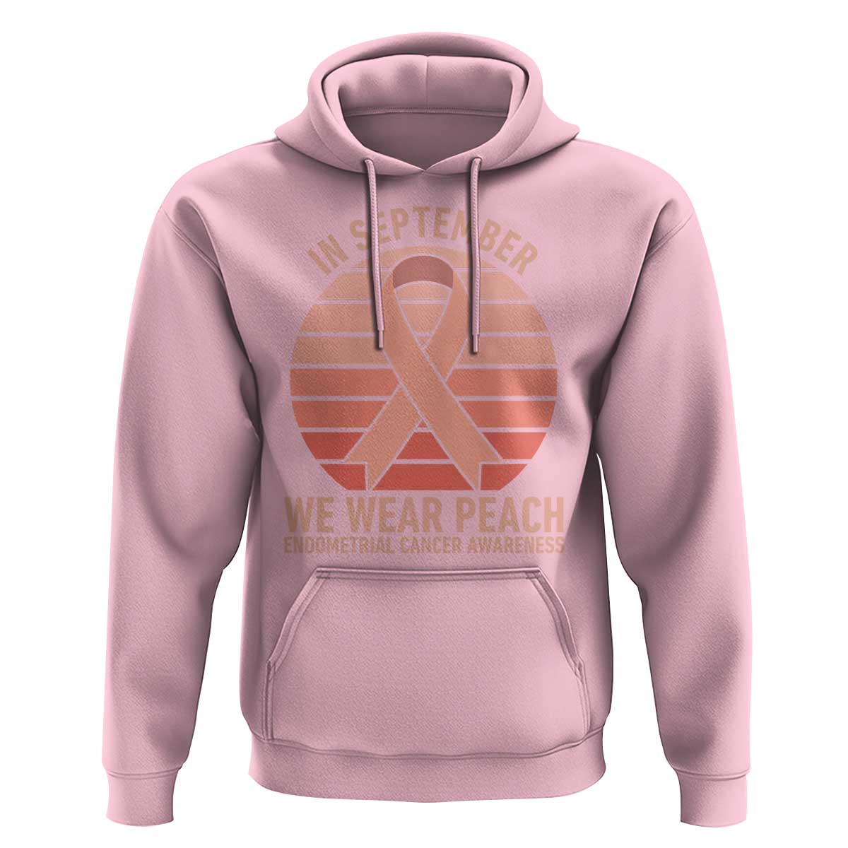 In September We Wear Peach Hoodie Endometrial Cancer Awareness Support