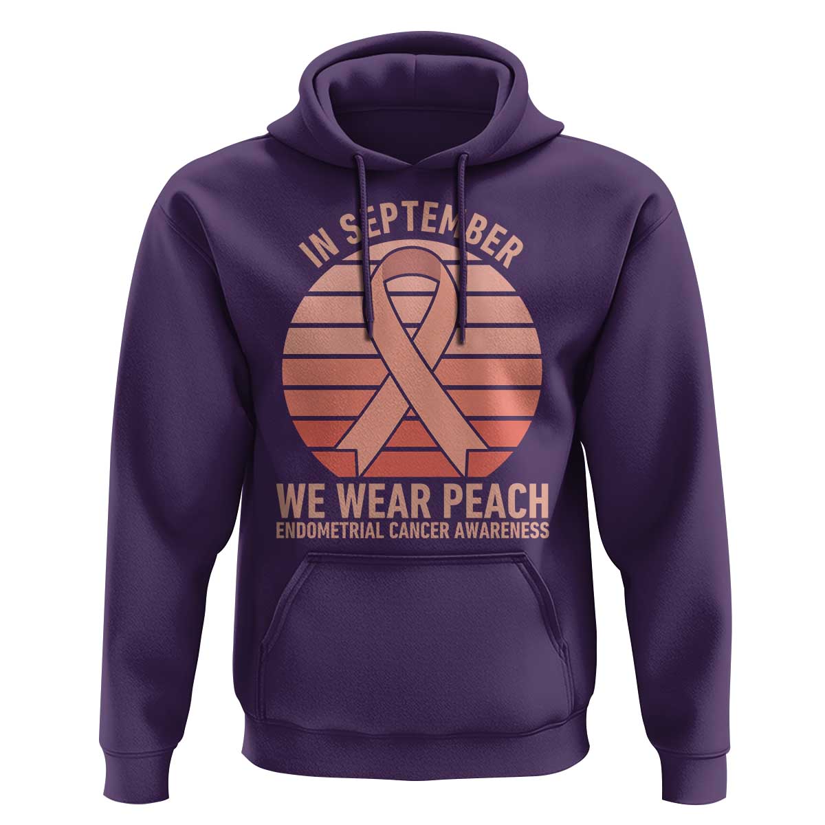 In September We Wear Peach Hoodie Endometrial Cancer Awareness Support