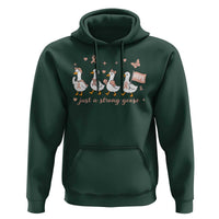 Funny Endometrial Cancer Goose Hoodie Just A Strong Goose