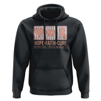 Endometrial Cancer Awareness Hoodie Hope Faith Cure Peach Ribbon