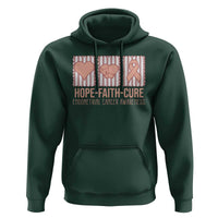 Endometrial Cancer Awareness Hoodie Hope Faith Cure Peach Ribbon