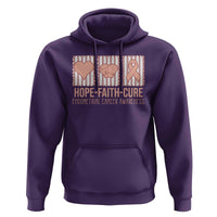 Endometrial Cancer Awareness Hoodie Hope Faith Cure Peach Ribbon