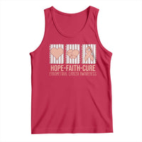 Endometrial Cancer Awareness Tank Top Hope Faith Cure Peach Ribbon