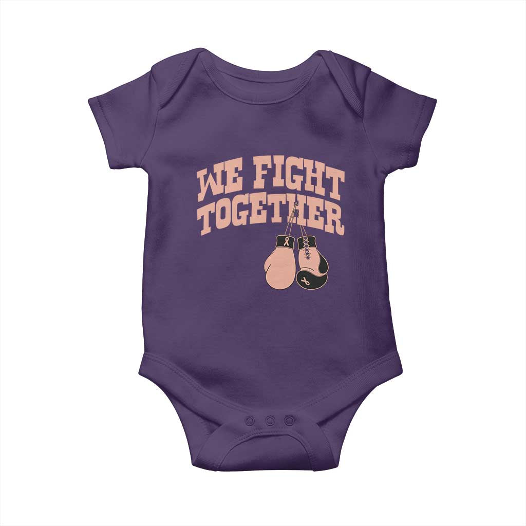 Endometrial Cancer Warrior Baby Onesie We Fight Together Boxing Gift
