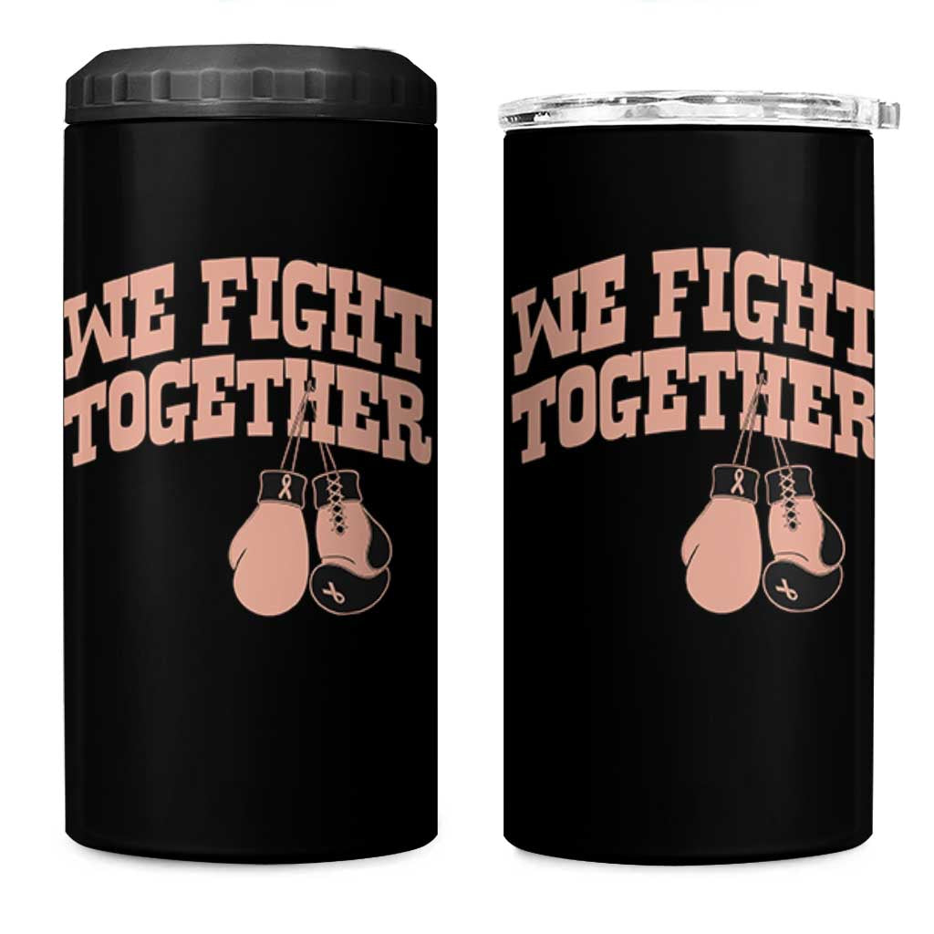 Endometrial Cancer Warrior 4 in 1 Can Cooler Tumbler We Fight Together Boxing Gift